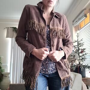 Vintage 60's Woodstock Western Style Jacket with Fringe
